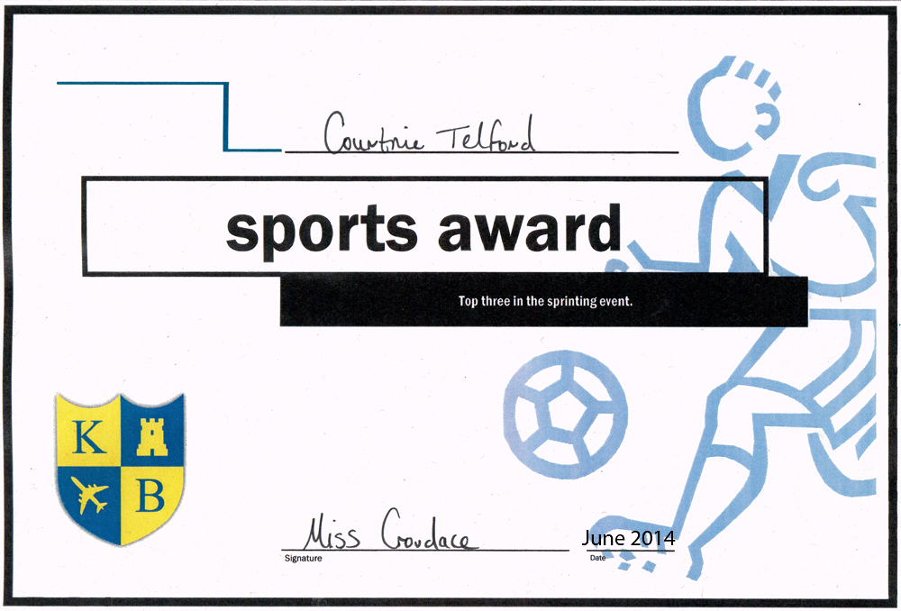 Courtnie Sports Award